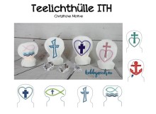 Stickmuster ITH - Teelichthüllen christliche Motive
